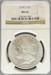 1878-S Morgan Dollar MS66 NGC