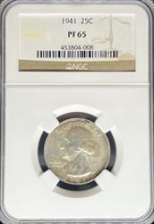 1941 Washington Quarter PF65 NGC