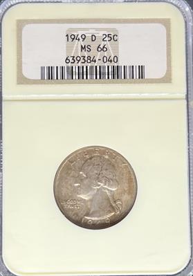 1949-D Washington Quarter MS66 NGC