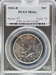2003-D Kennedy Half Dollar MS66 PCGS
