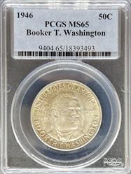 1946 50C Booker T Washington MS65 PCGS
