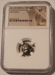 Ancient Greek - Island of Euboea - Histiaea c 3rd-2nd Centuries BC AR Tetrobol VF NGC