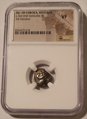Ancient Greek - Island of Euboea - Histiaea c 3rd-2nd Centuries BC AR Tetrobol VF NGC