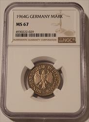 West Germany 1964 G Mark MS67 NGC
