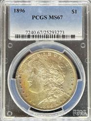 1896 Morgan Dollar MS67 PCGS