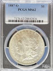 1887-O Morgan Dollar MS62 PCGS