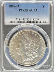 1888-O Morgan Dollar AU53 PCGS