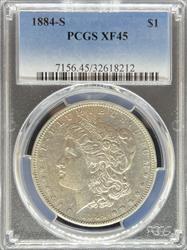 1884-S Morgan Dollar XF45 PCGS