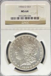 1904-O Morgan Dollar MS64 NGC
