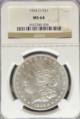 1904-O Morgan Dollar MS64 NGC