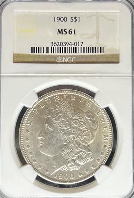 1900 Morgan Dollar MS61 NGC