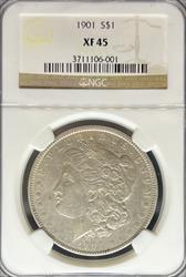 1901 Morgan Dollar XF45 NGC