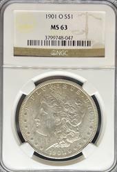 1901-O Morgan Dollar MS63 NGC