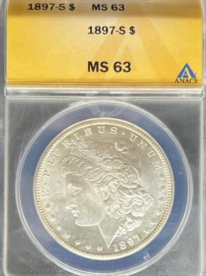 1897-S Morgan Dollar MS63 ANACS