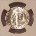 1945 D Mercury Dime MS66+ FB NGC