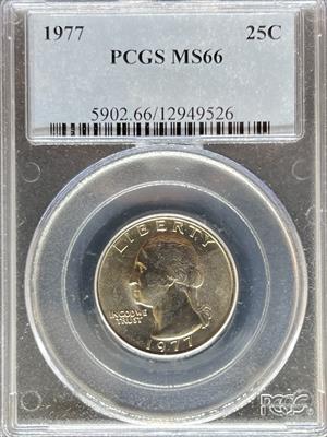 1977 Washington Quarter MS66 PCGS