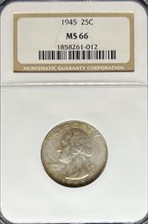 1945 Washington Quarter MS66 NGC