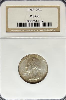 1945 Washington Quarter MS66 NGC
