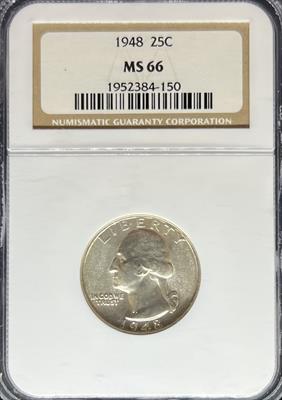 1948 Washington Quarter MS66 NGC