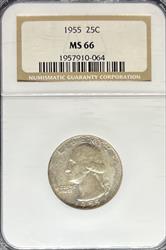 1955 Washington Quarter MS66 NGC