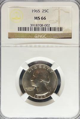 1965 Washington Quarter MS66 NGC