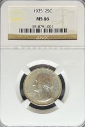 1935 Washington Quarter MS66 NGC