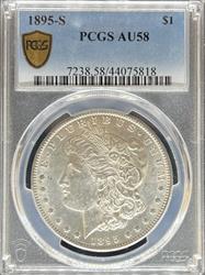 1895-S Morgan Dollar AU58 PCGS