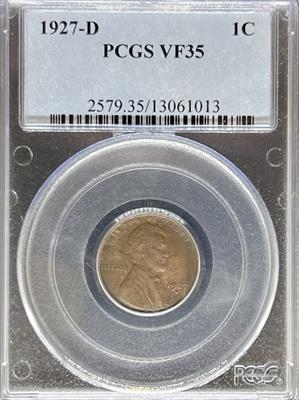 1927-D Lincoln Cent VF35 PCGS