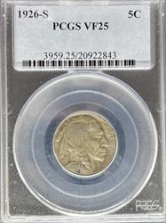 1926-S Buffalo Nickel VF25 PCGS