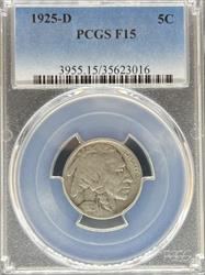 1925-D Buffalo Nickel F15 PCGS