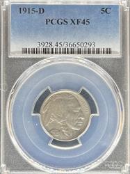 1915-D Buffalo Nickel XF45 PCGS