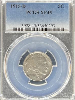 1915-D Buffalo Nickel XF45 PCGS