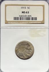 1915 Buffalo Nickel MS63 NGC
