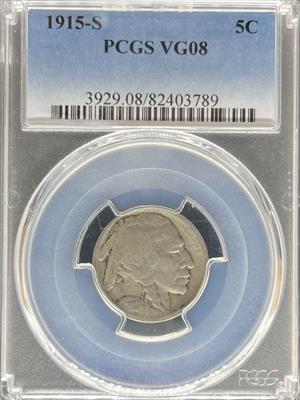 1915-S Buffalo Nickel VG8 PCGS