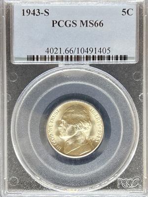 1943-S JeffersonNickel MS66 PCGS