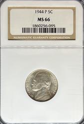 1944 Jefferson Nickel MS66 NGC