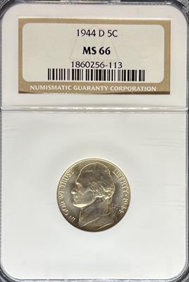 1944-D Jefferson Nickel MS66 NGC
