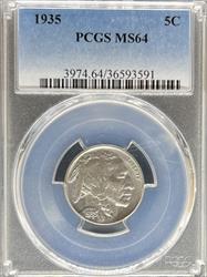 1935 Buffalo Nickel MS64 PCGS