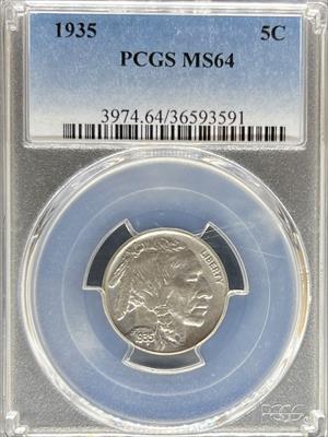 1935 Buffalo Nickel MS64 PCGS