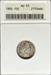 1892 Barber Dime AU53 ANACS