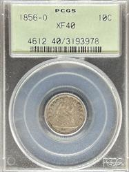 1856-O Liberty Seated Dime XF40 PCGS OGH