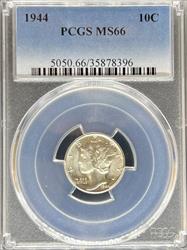 1944 Mercury Dime MS66 PCGS