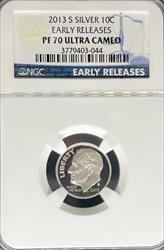 2013-S Silver Roosevelt Dime PF70UCAM NGC Early Release