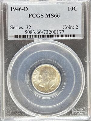 1946-D Roosevelt Dime MS66 PCGS
