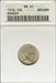 1916 Barber Dime MS61 ANACS