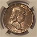 1954 Franklin Half Dollar MS66+ NGC Toned