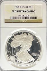 1995 Silver Eagle PF69UCAM NGC