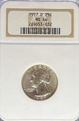 1957-D Washington Quarter MS66 NGC