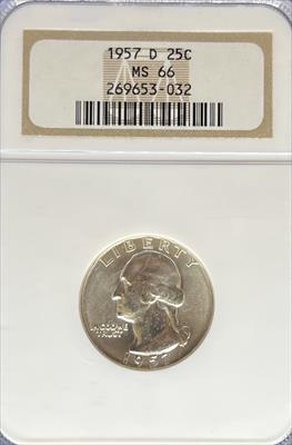 1957-D Washington Quarter MS66 NGC