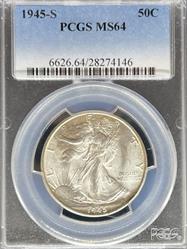 1946-S Walking Liberty Half Dollar MS64 PCGS